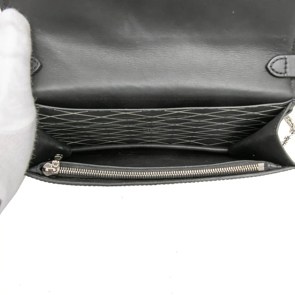 Louis Vuitton Epi Trunk Wallet on Chain Black Leather Very good - Model View