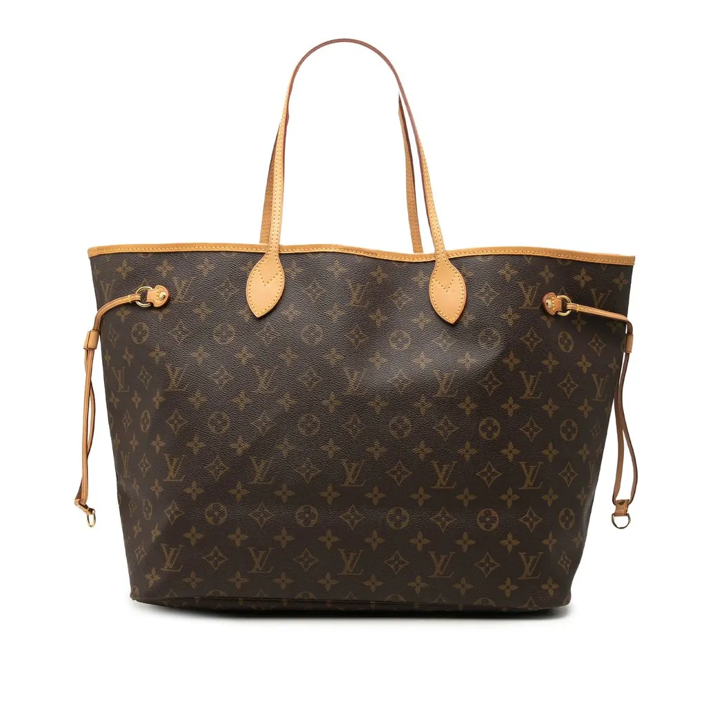 Louis Vuitton Monogram Neverfull GM Brown Very good - Front View
