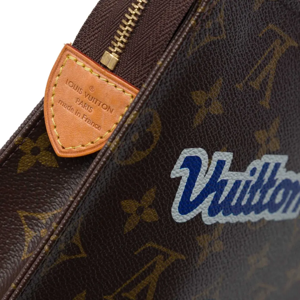 Louis Vuitton Limited Edition Monogram Patches and Travel Stickers Toiletry 26 Pouch Brown Canvas Very good - Box View