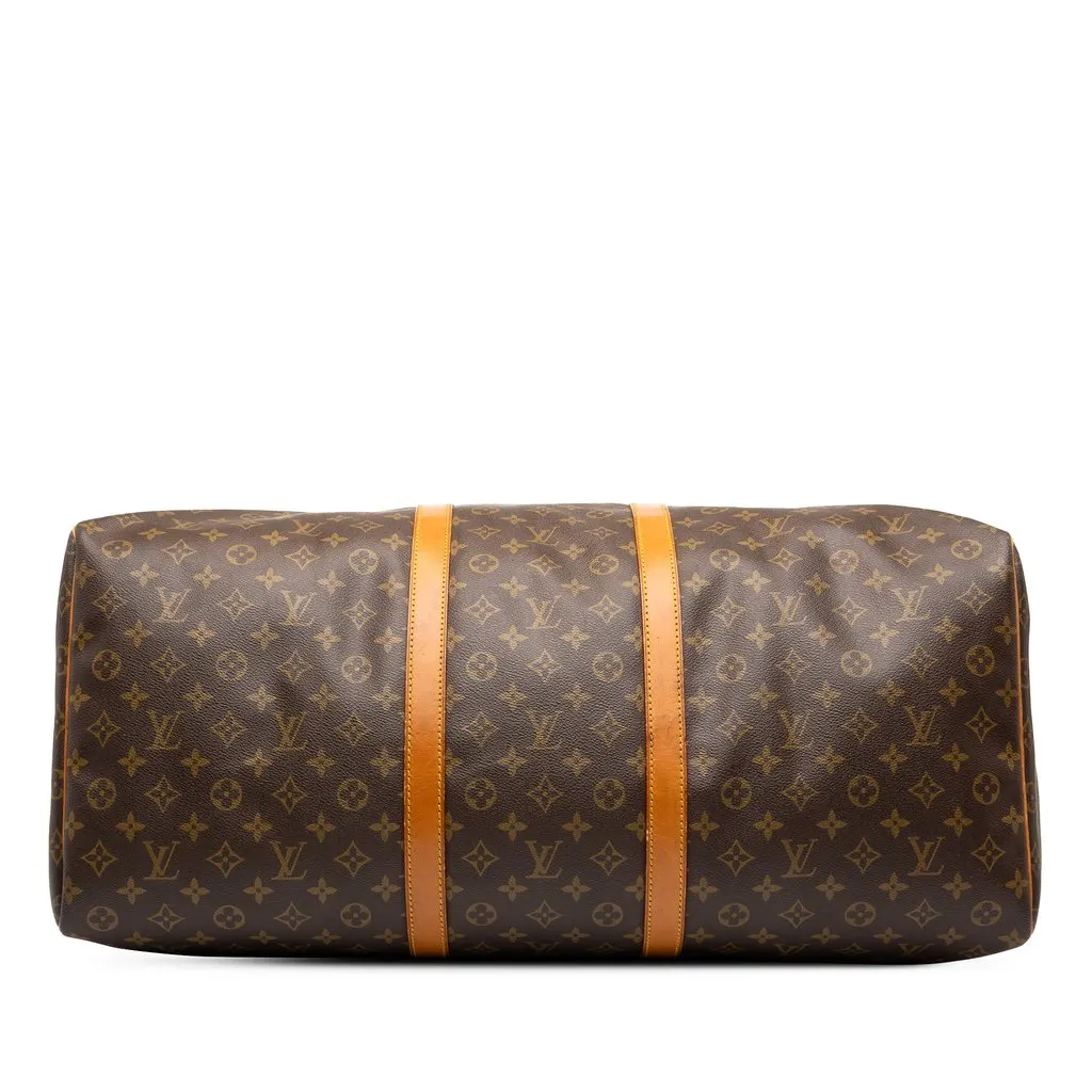 Louis Vuitton Monogram Keepall 60 Brown Canvas Good - Inside View