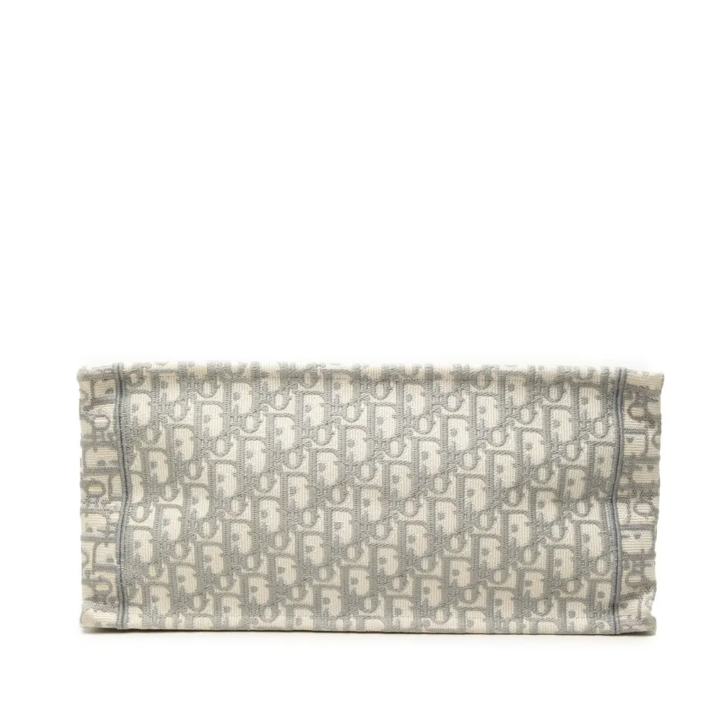 Dior Medium Oblique Embroidered Canvas Book Tote MultiColor Very good - Inside View