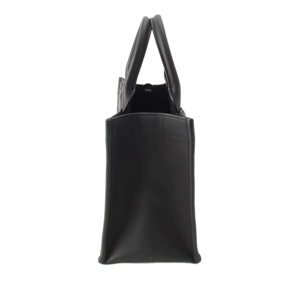 Dior Small Calfskin Macrocannage Ultra Matte Book Tote Black Leather Very good - Inside View