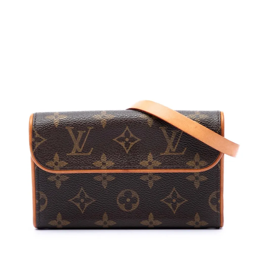 Louis Vuitton Monogram Pochette Florentine Brown Very good - Front View