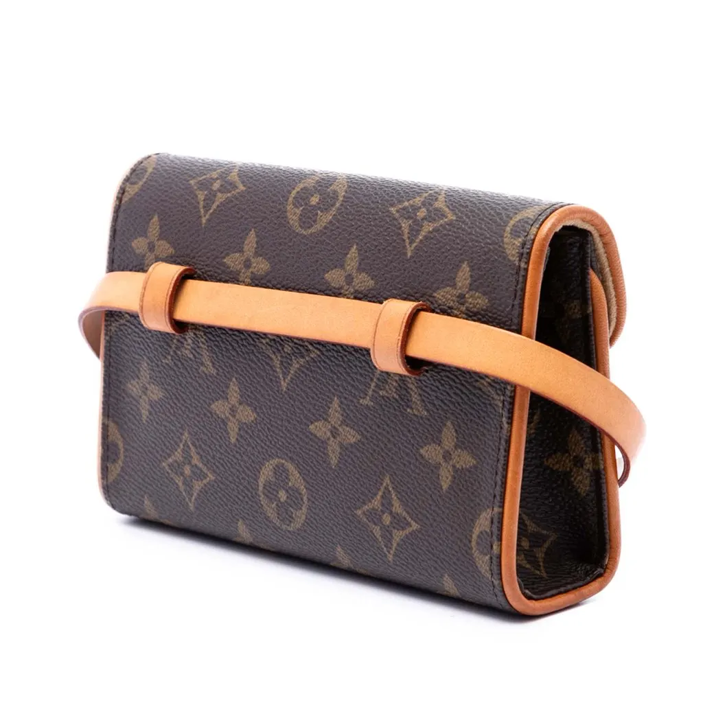 Louis Vuitton Monogram Pochette Florentine Brown Very good - Back View