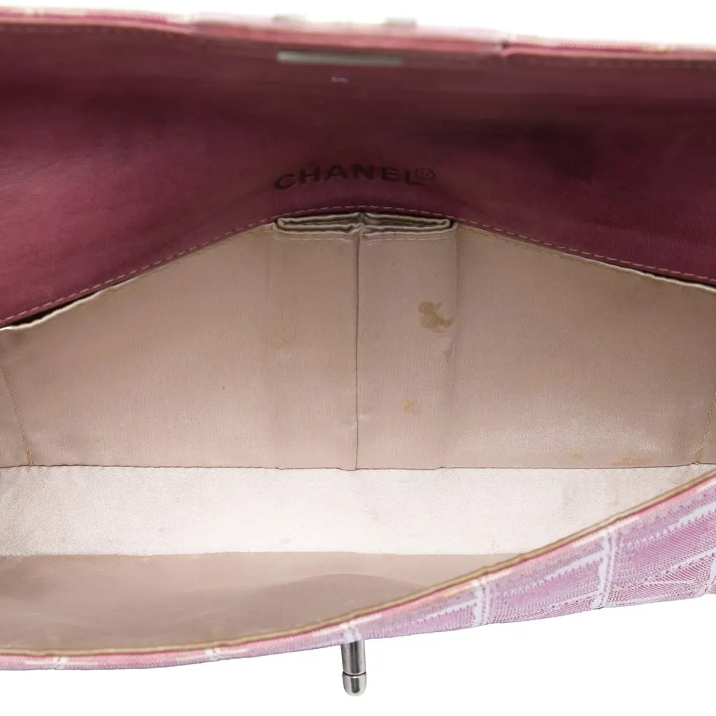 Chanel New Travel Line Nylon East West Flap Pink Polyamide Very good - Model View