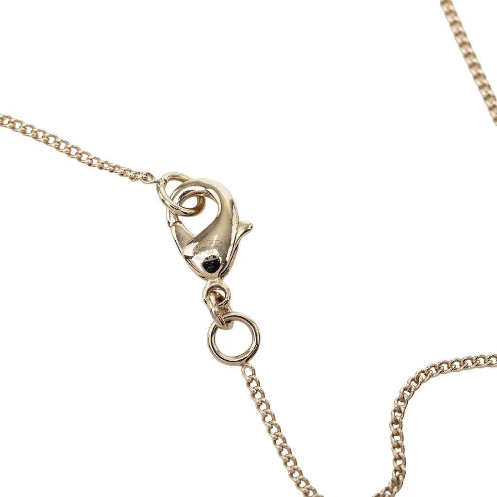 Chanel CC Gold Plated and Resin No 5 Perfume Bottle Pendant Necklace Gold Metal Very good - Model View