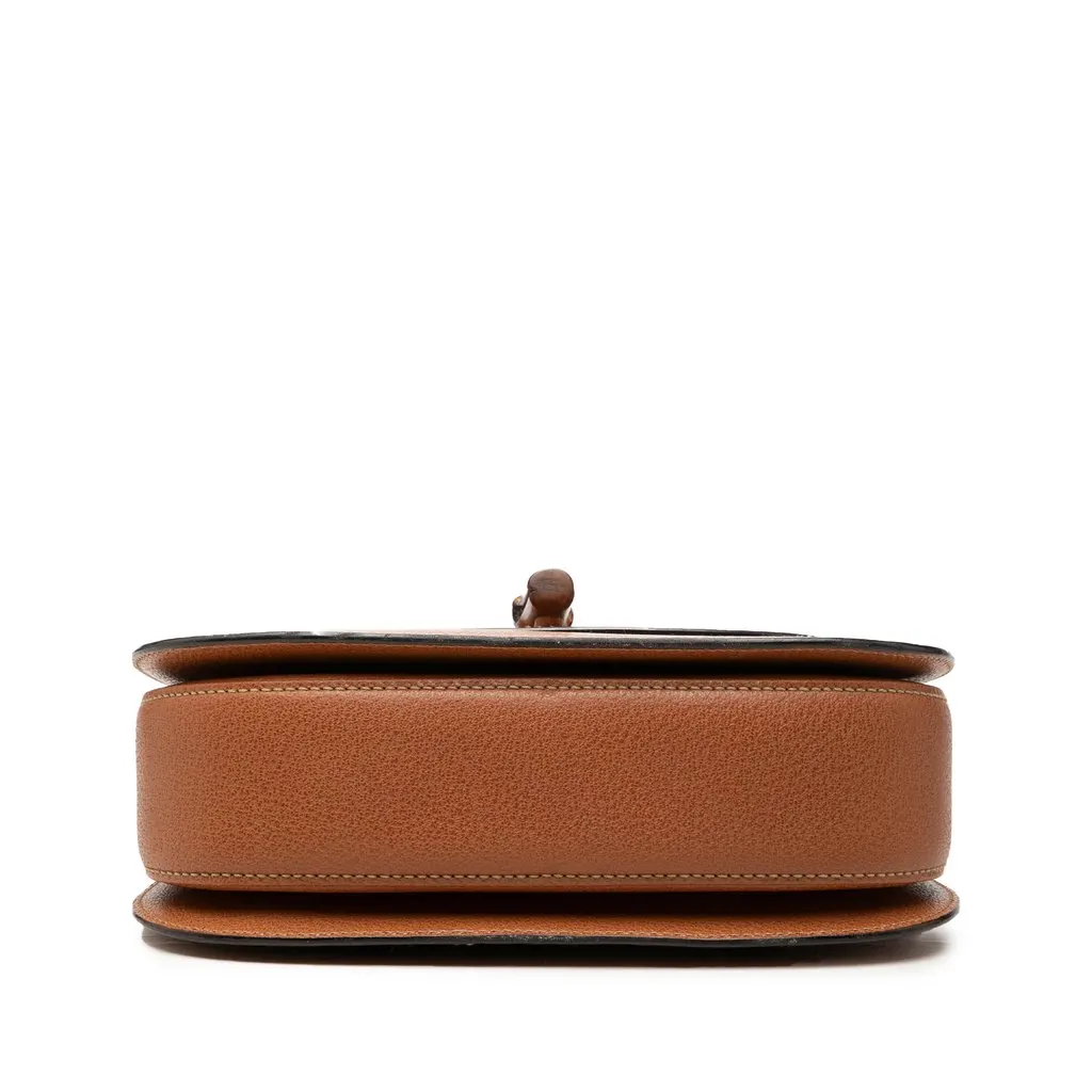 Gucci Grained Calfskin Bamboo Night Brown Leather Very good - Inside View