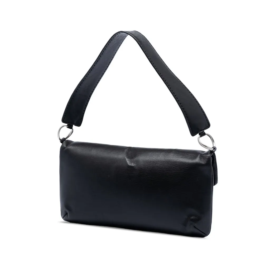 Chanel Chocolate Bar Calfskin Reissue 2.55 Flap Black Leather Very good - Back View