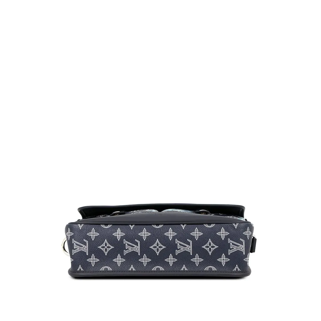Louis Vuitton Chapman Brothers Monogram Savane Messenger PM Blue Canvas Very good - Back View