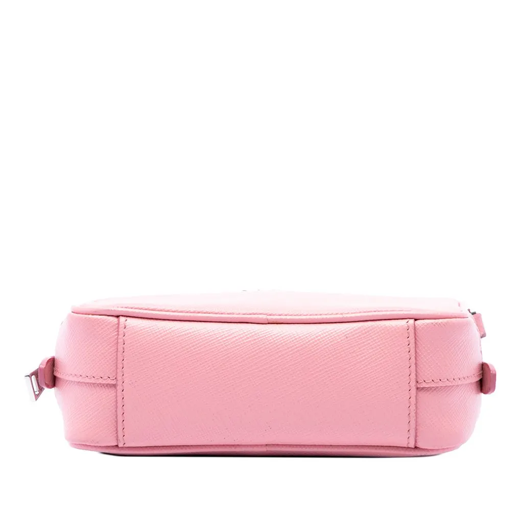 Prada Mini Saffiano Lux Camera Bag Pink Leather Very good - Inside View