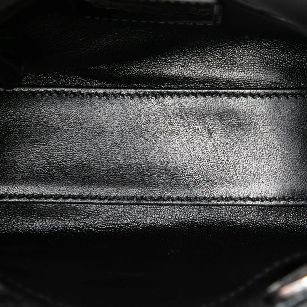 Dior Mini Metallic Patent Microcannage Lady Dior Black Leather Very good - Box View