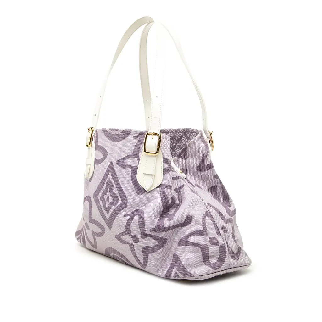 Louis Vuitton Monogram Tahitienne Cabas PM Purple Canvas Very good - Back View