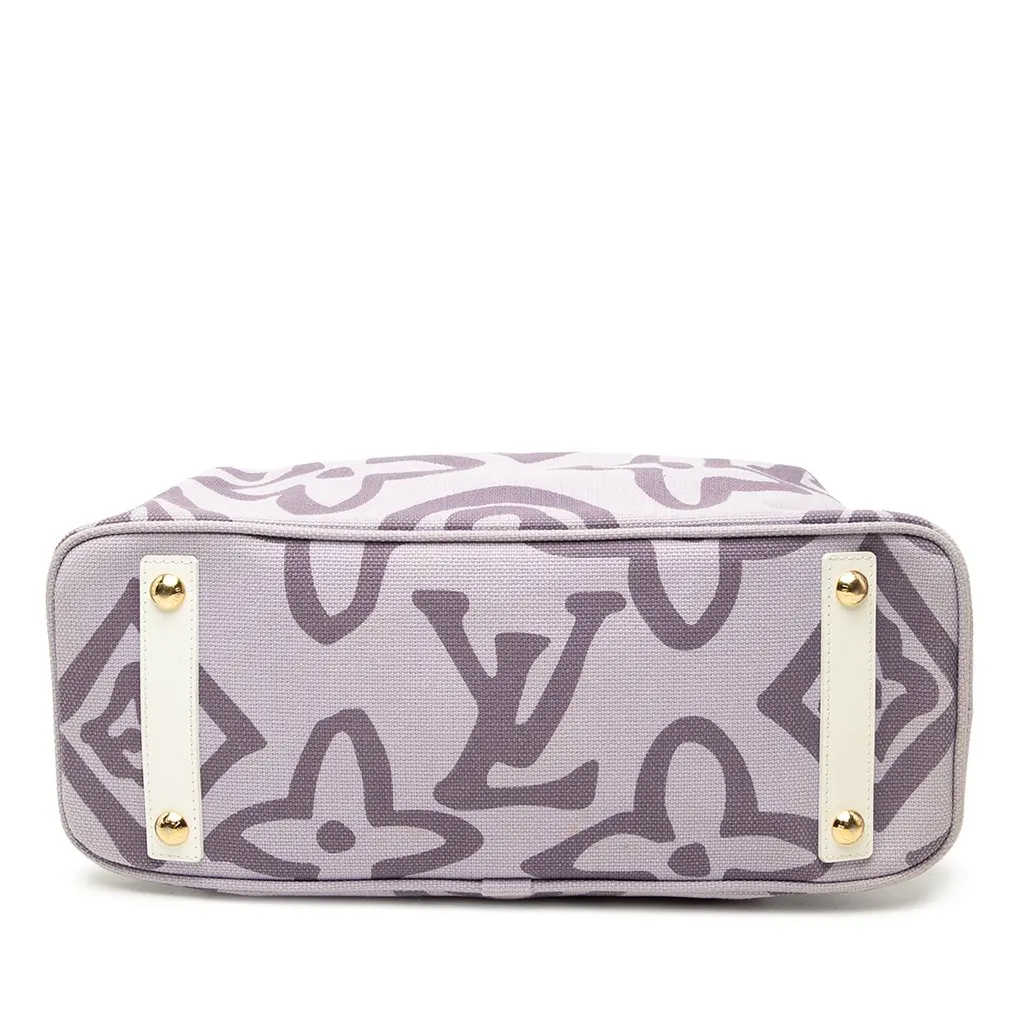 Louis Vuitton Monogram Tahitienne Cabas PM Purple Canvas Very good - Inside View