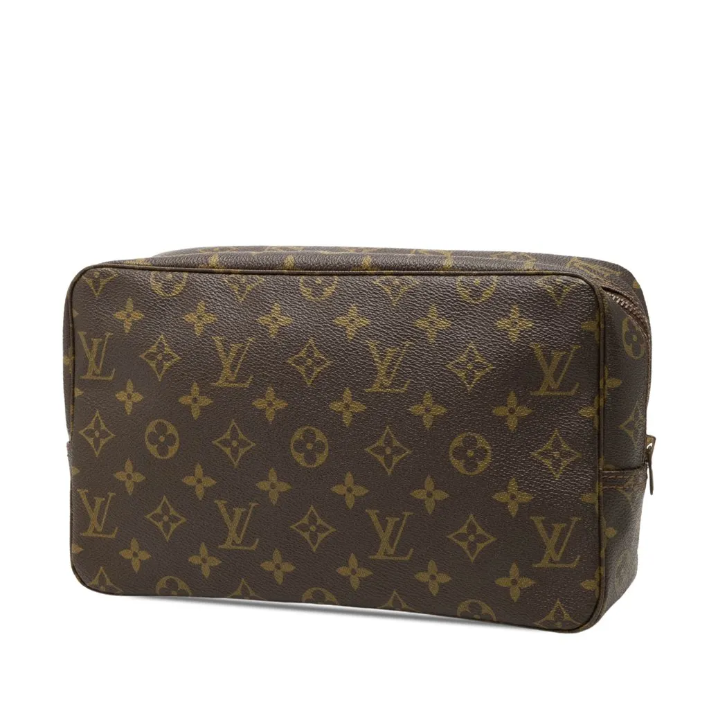 Louis Vuitton Monogram Trousse Toilette 28 Brown Canvas Good - Back View