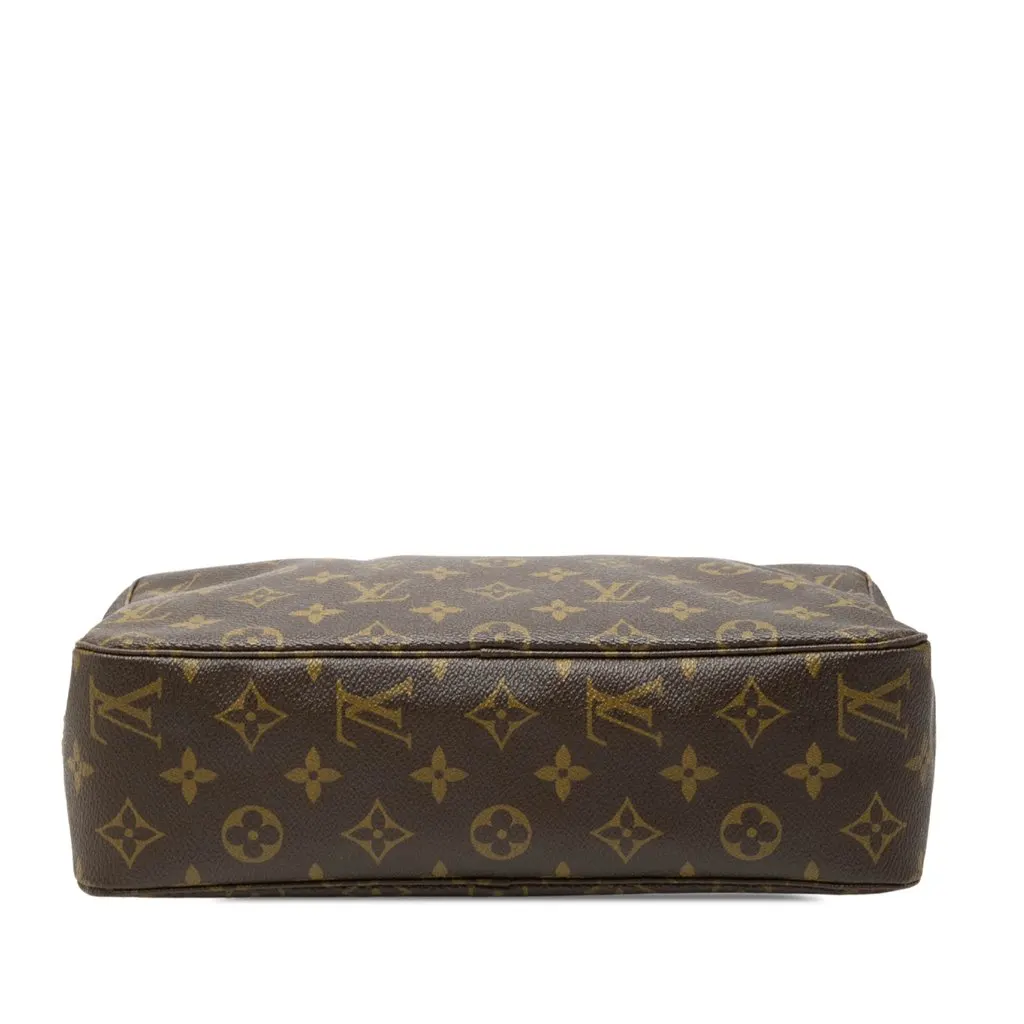 Louis Vuitton Monogram Trousse Toilette 28 Brown Canvas Good - Inside View