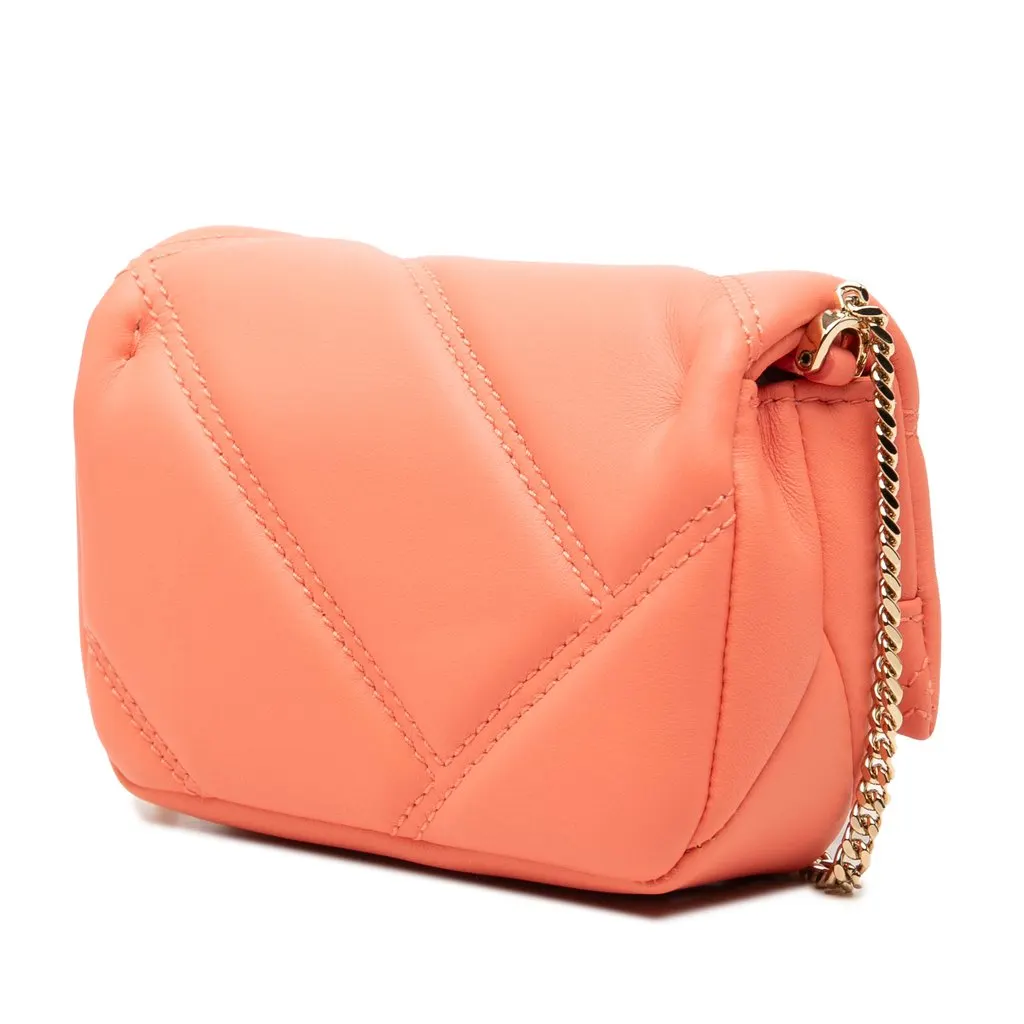 Bvlgari Micro Leather Serpenti Cabochon Crossbody Orange Leather Very good - Back View