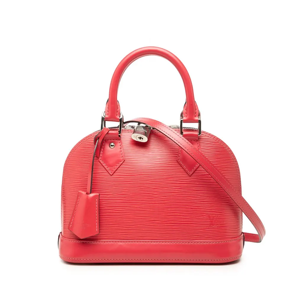 Louis Vuitton Epi Alma BB Red Leather Very good - Front View