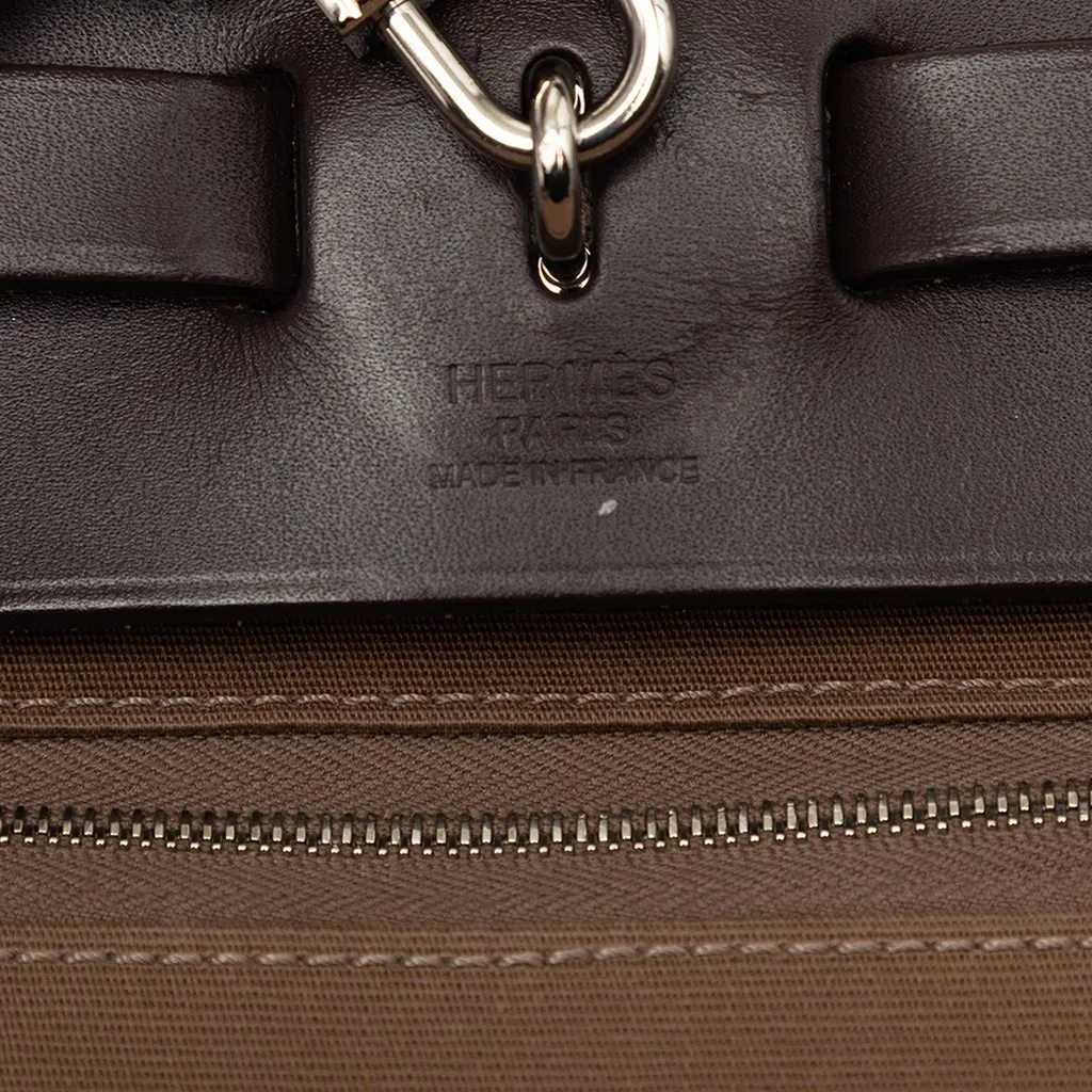Hermès Toile Herbag Zip 31 Brown Very good - Box View