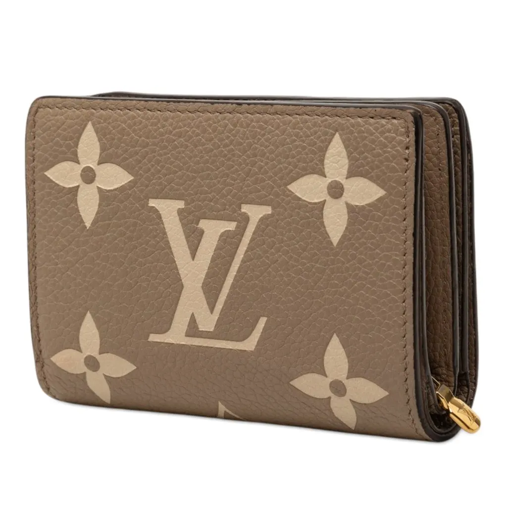 Louis Vuitton Bicolor Monogram Empreinte Giant Clea Wallet Beige Leather Very good - Back View