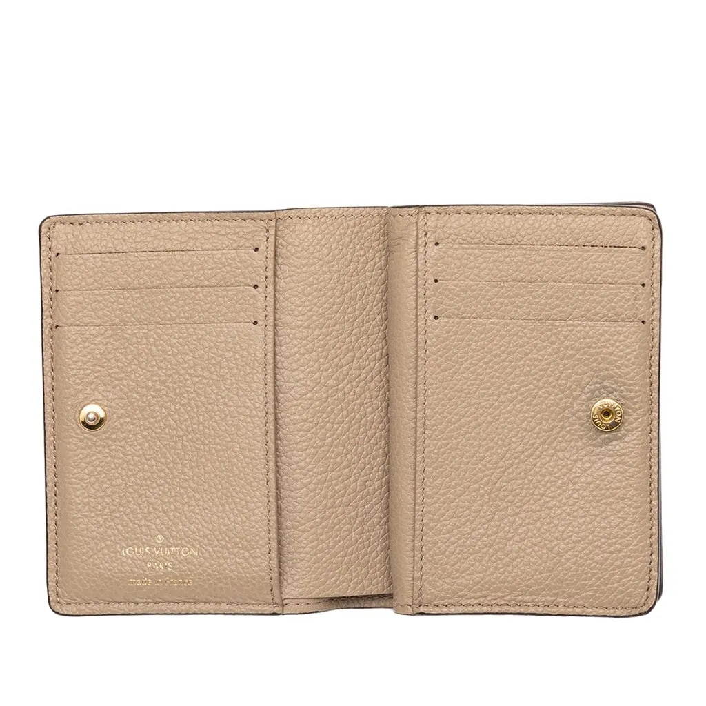 Louis Vuitton Bicolor Monogram Empreinte Giant Clea Wallet Beige Leather Very good - Model View