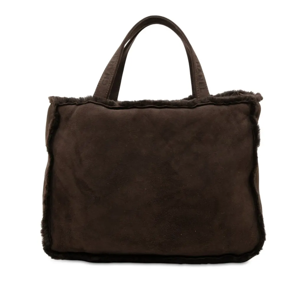 Chanel Suede and Shearling Tote
