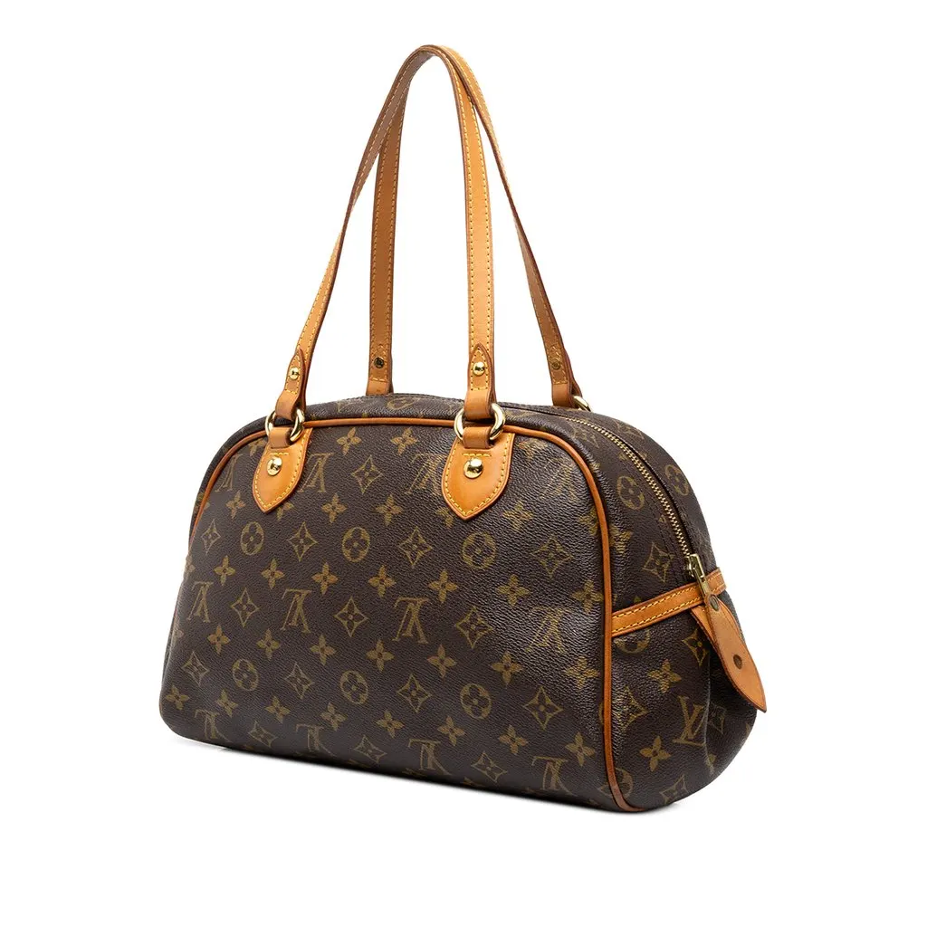 Louis Vuitton Monogram Montorgueil PM Brown Canvas Good - Back View