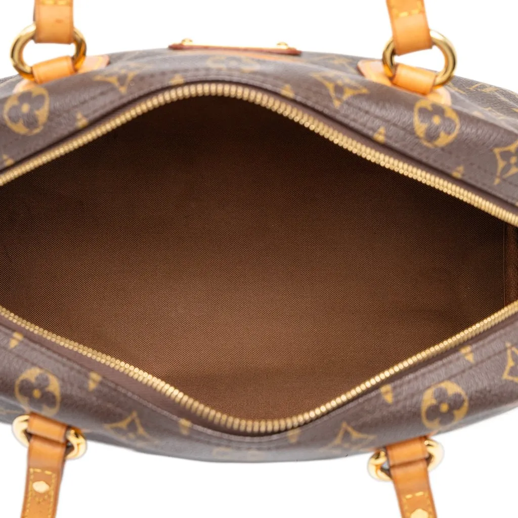 Louis Vuitton Monogram Montorgueil PM Brown Canvas Good - Model View