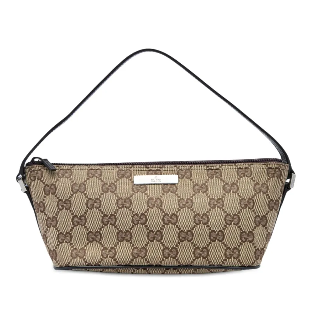 Gucci GG Canvas Boat Beige Very good - Front View