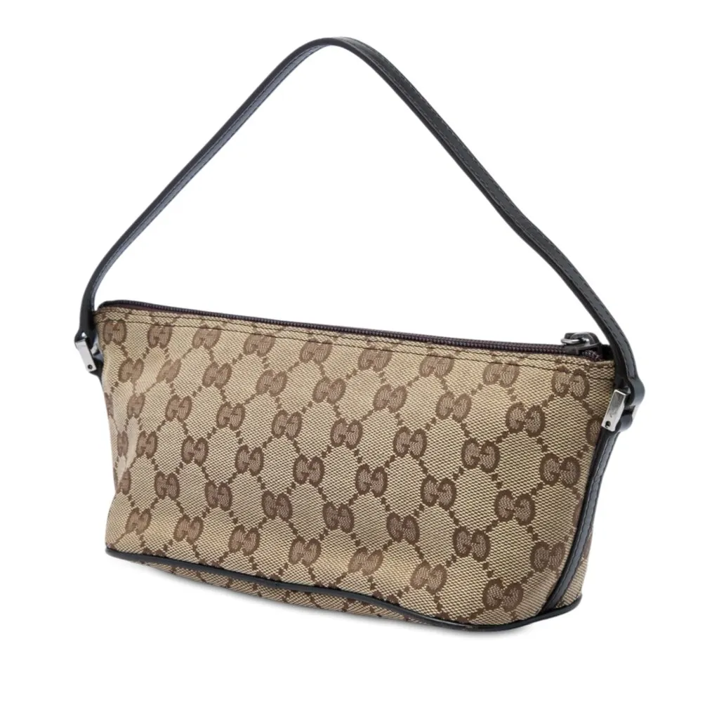 Gucci GG Canvas Boat Beige Very good - Back View