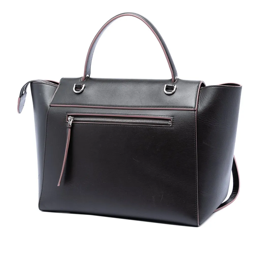 Celine Mini Smooth Calfskin Belt Bag Black Leather Very good - Back View