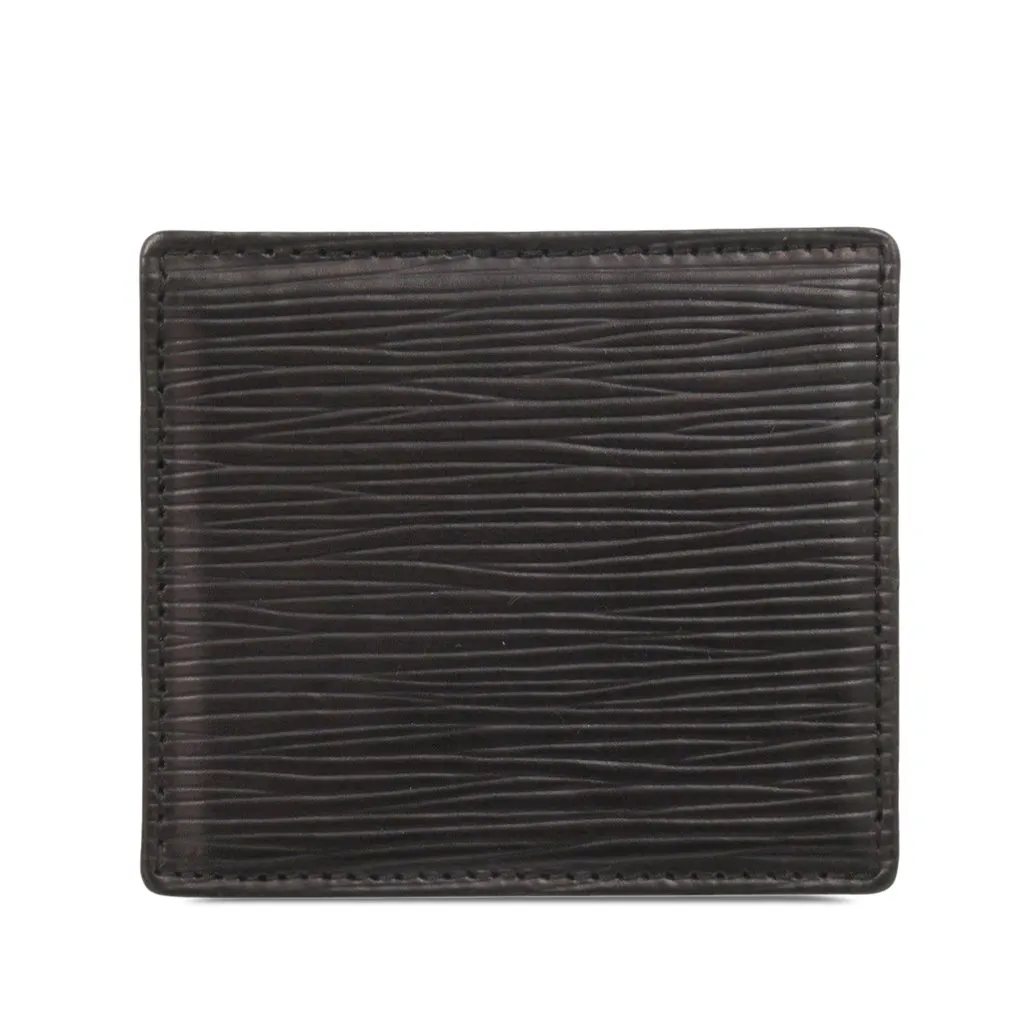 Louis Vuitton Epi Porte Monnaie Boite Coin Case Black Leather Very good - Back View