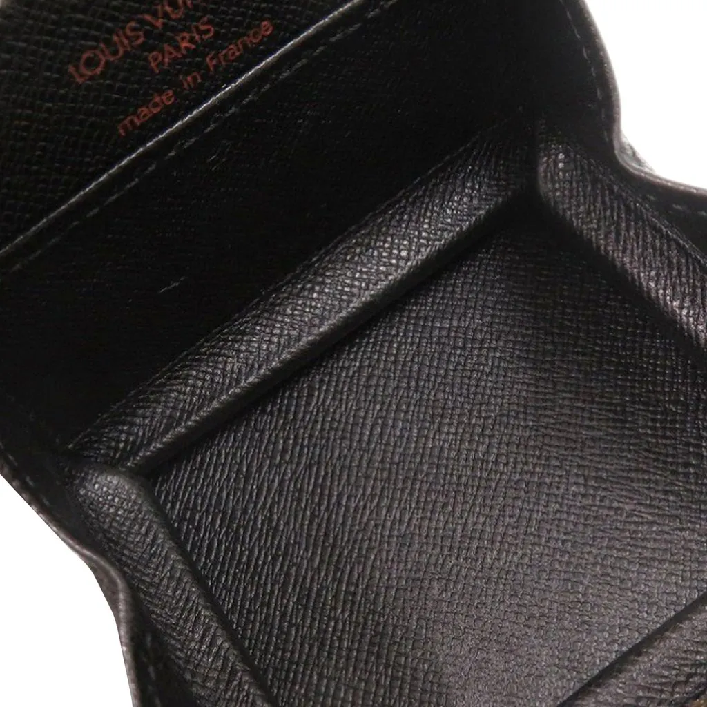 Louis Vuitton Epi Porte Monnaie Boite Coin Case Black Leather Very good - Model View