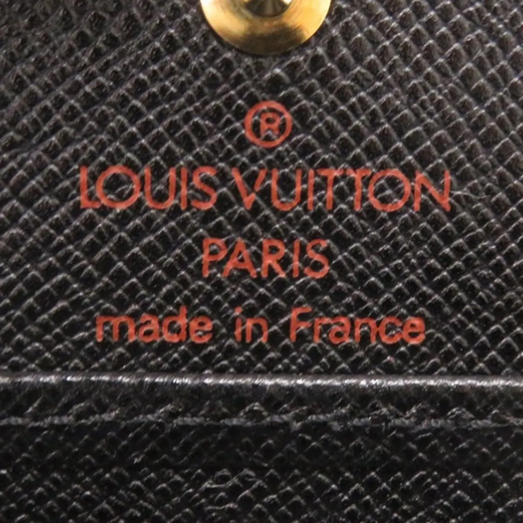 Louis Vuitton Epi Porte Monnaie Boite Coin Case Black Leather Very good - Box View