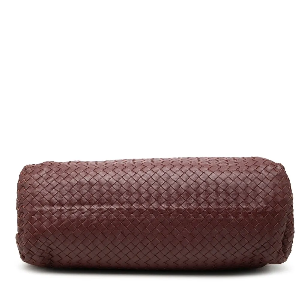 Bottega Veneta Large Nappa Intrecciato Double Chain Tote Red Leather Very good - Inside View