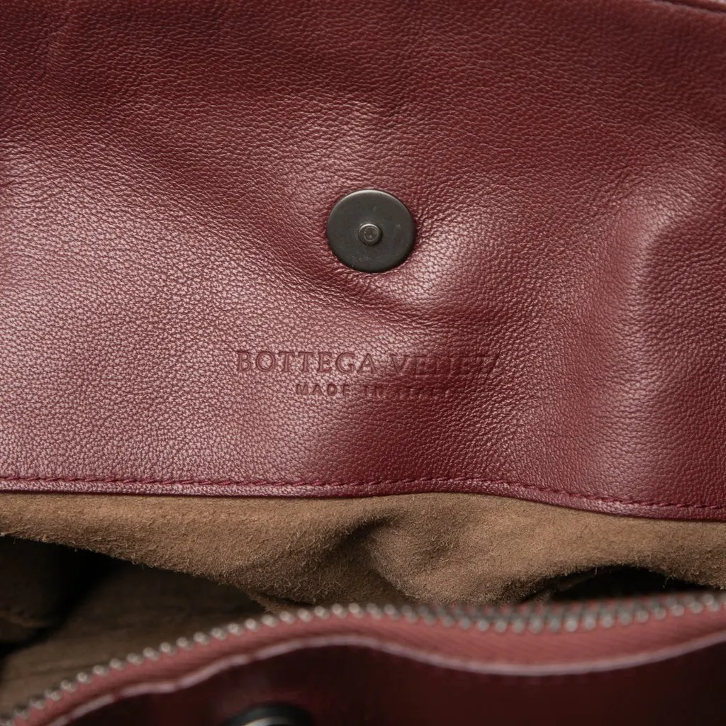 Bottega Veneta Large Nappa Intrecciato Double Chain Tote Red Leather Very good - Box View
