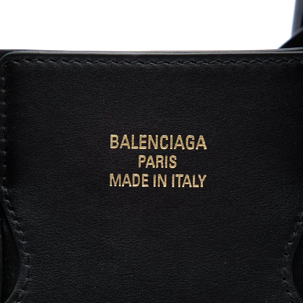 Balenciaga Small Smooth Calfskin Bel Air Carry All Tote Black Leather Very good - Box View