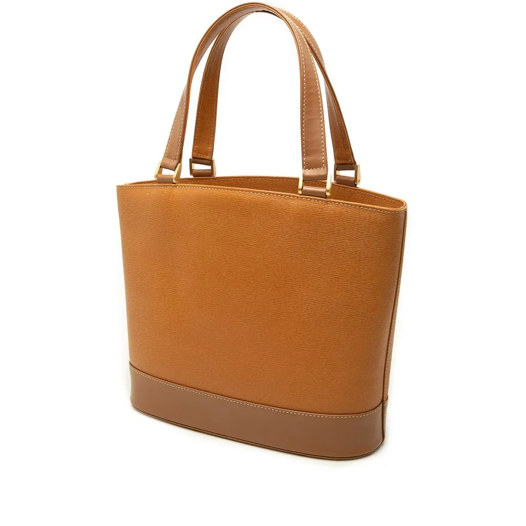 Burberry Leather Tote Brown Leather Very good - Back View