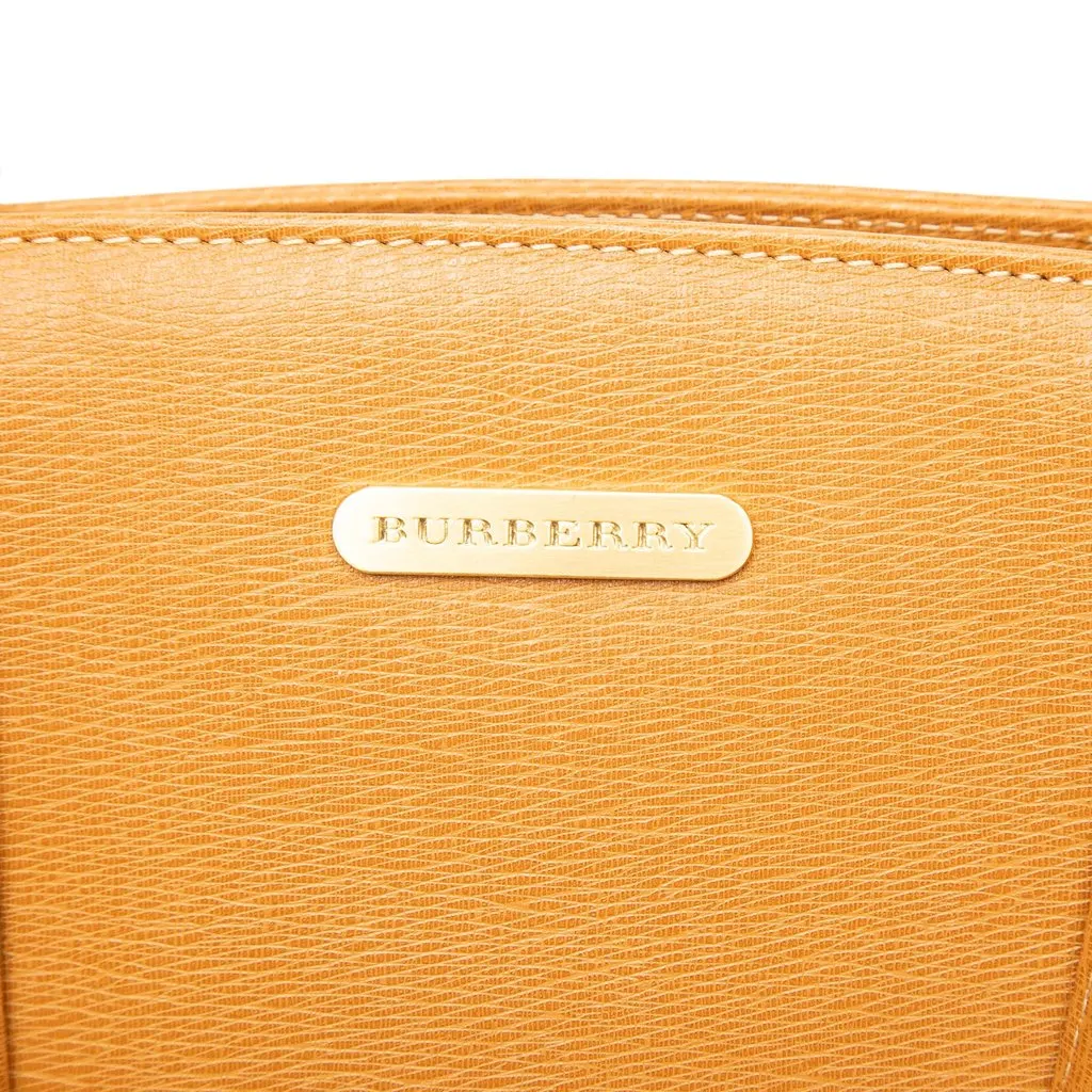 Burberry Leather Tote Brown Leather Very good - Box View