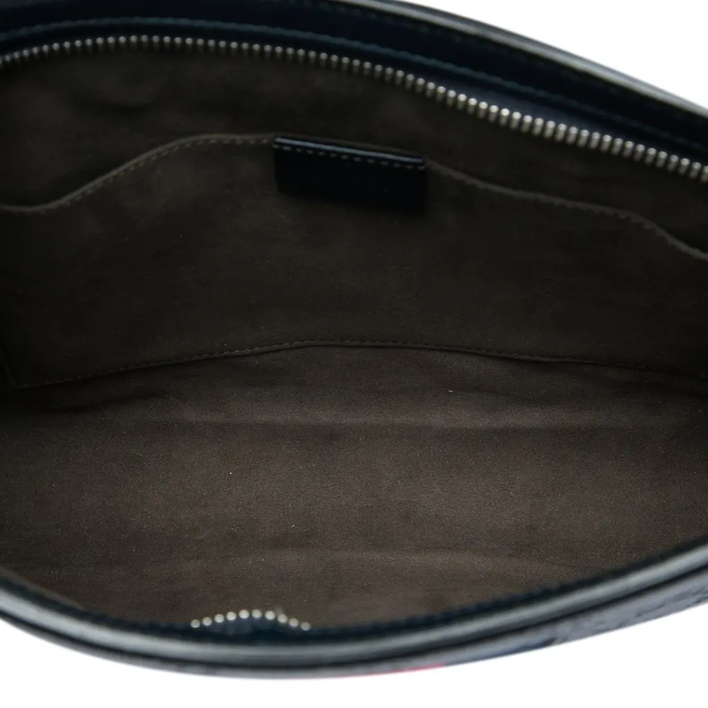 Gucci Guccissima Web Clutch Blue Leather Very good - Model View
