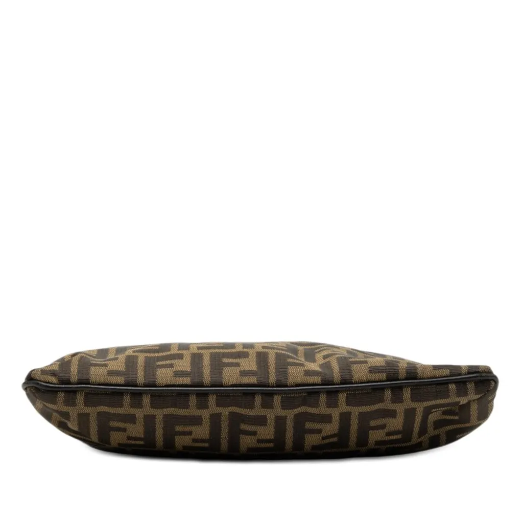 Fendi Zucca Canvas Shoulder Bag Brown Good - Inside View