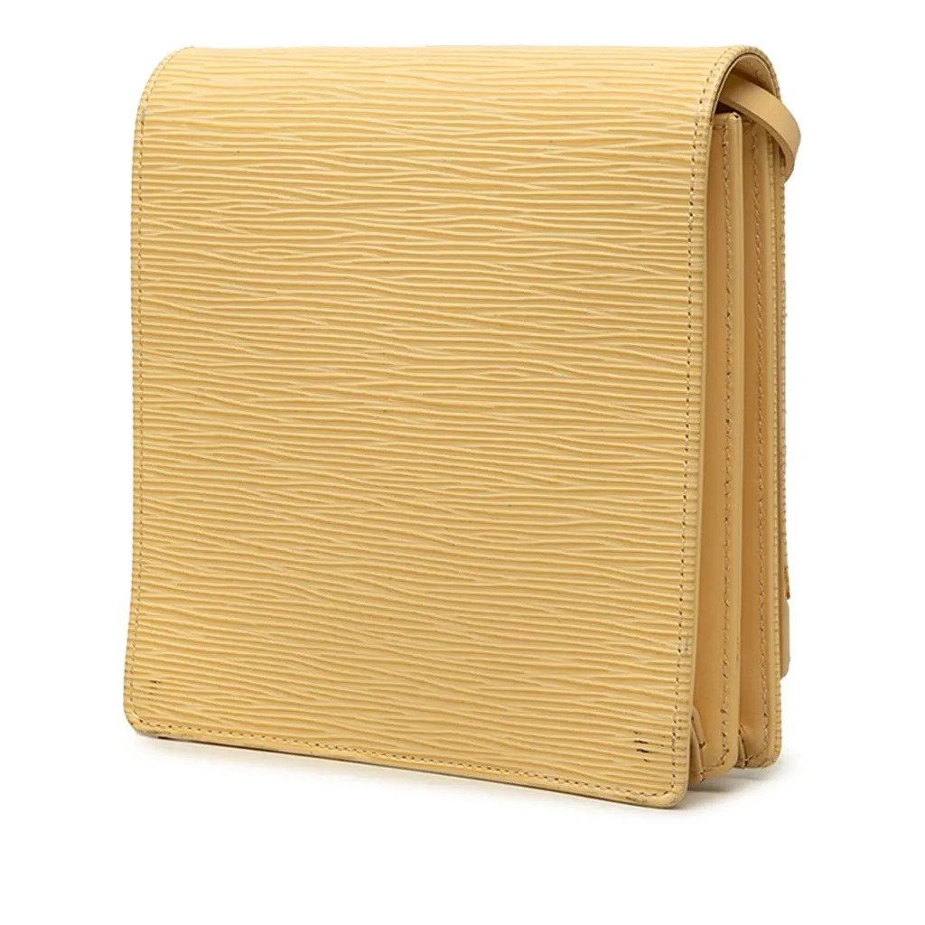 Louis Vuitton Epi Biarritz Yellow Leather Very good - Back View