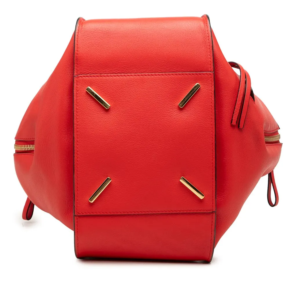 LOEWE Small Calfskin Hammock Satchel Red Leather Very good - Inside View