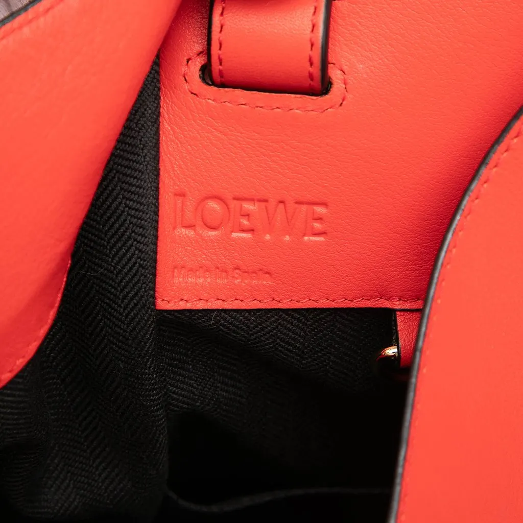 LOEWE Small Calfskin Hammock Satchel Red Leather Very good - Box View