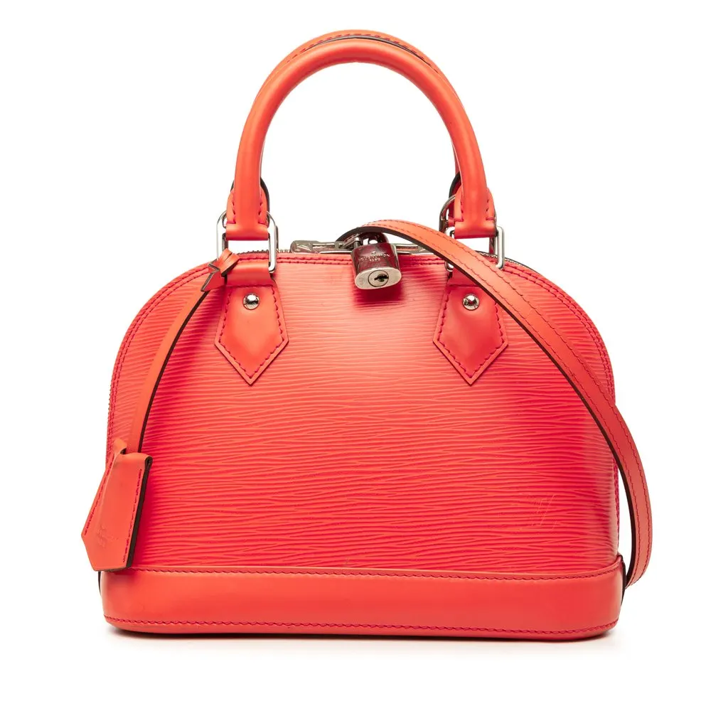 Louis Vuitton Epi Alma BB Orange Leather Very good - Front View