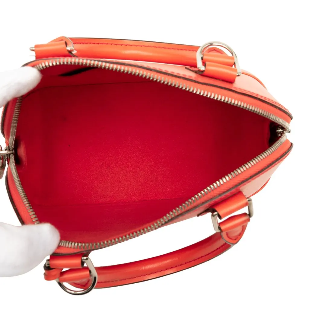 Louis Vuitton Epi Alma BB Orange Leather Very good - Model View