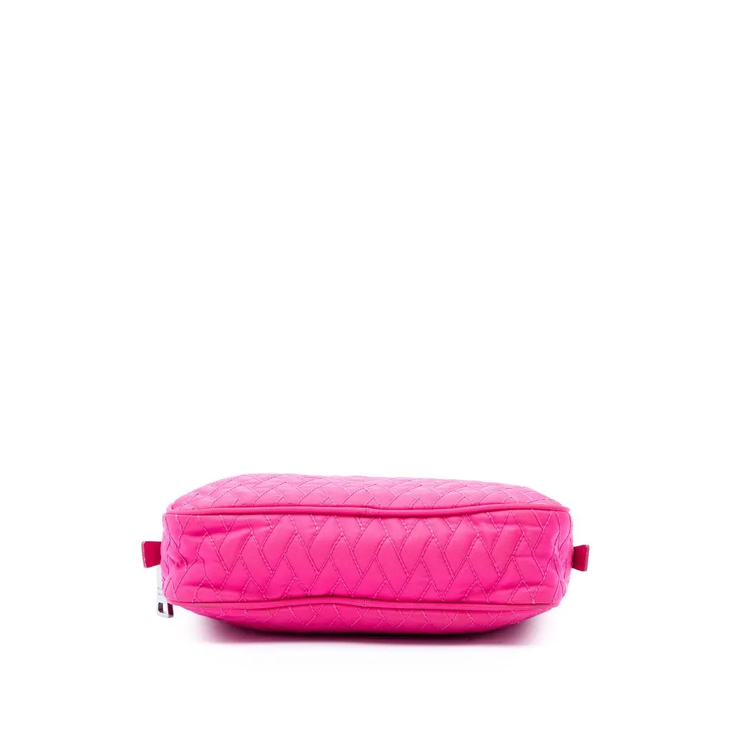 Prada Impuntu Tessuto Chain Satchel Pink Very good - Inside View