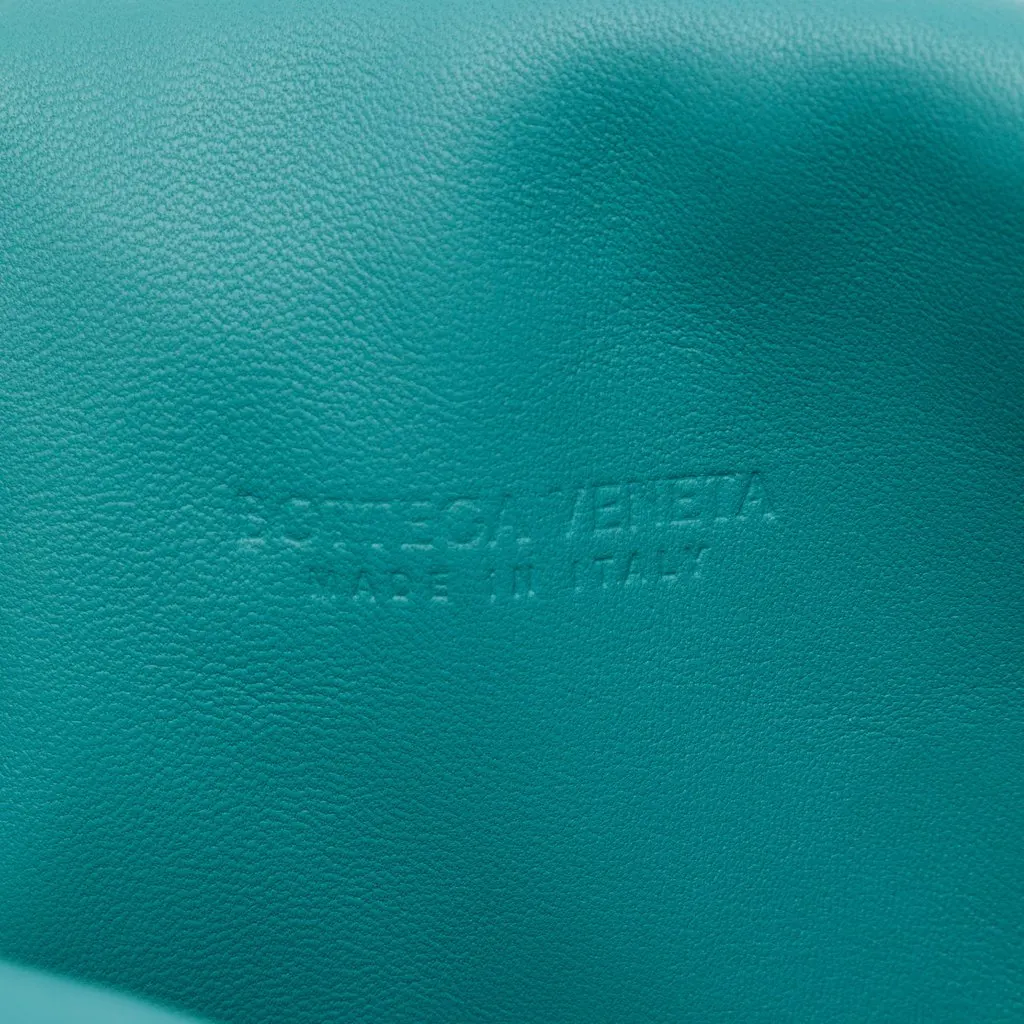 Bottega Veneta Medium Nappa Intrecciato BV Fold Crossbody Blue Leather Very good - Box View