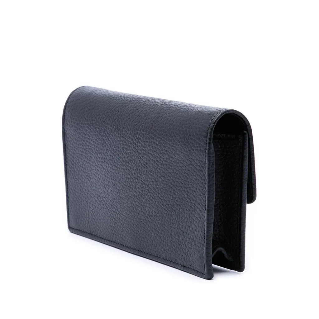 Gucci Dollar Calfskin Interlocking G Wallet on Chain Black Leather Very good - Back View