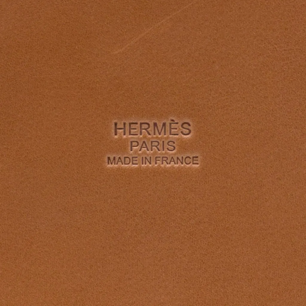 Hermès Osier Wicker and Barenia Farming Picnic Bag Beige Rattan Very good - Model View