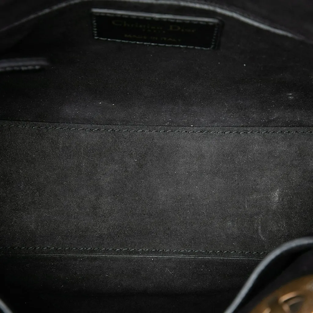 Dior Small Crinkled Patent Cannage My ABCDior Lady Dior Black Leather Very good - Model View